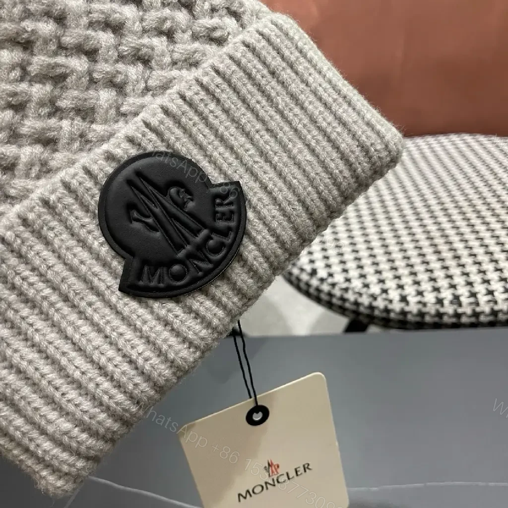 View 2 of Cozy Knit Beanie in Gray: Premium Textured Warmth