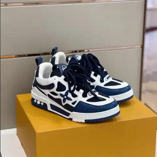 View 9 of LOUIS VUITTON SKATE SNEAKERS IN NAVY BLUE – LSVT391