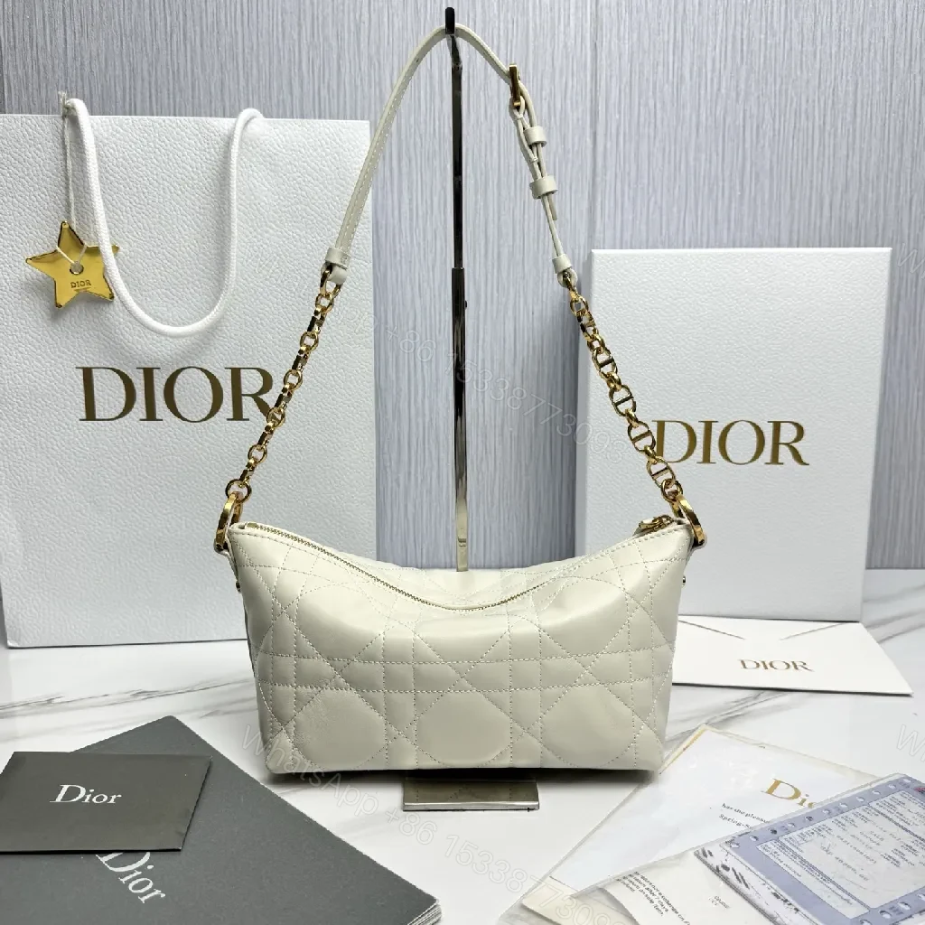 View 4 of Textured Quilted Mini Bag: White, Gold Chain, Star Charm