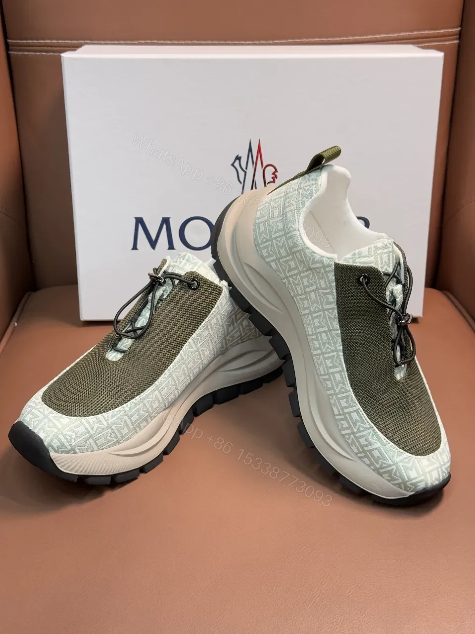 View 9 of Chunky Knit Street-Tech Sneakers: Luxe Moncler-Inspired, All-Day Comfort
