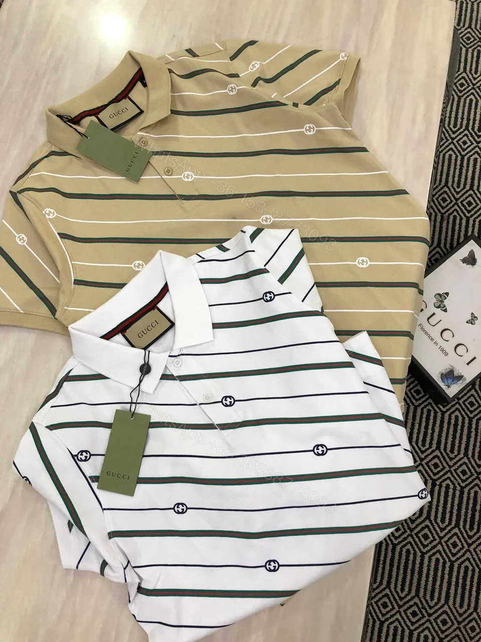View 12 of FIRST COPY GUCCI VERY PREMIUM COTTON LYCRA POLO T-SHIRT
