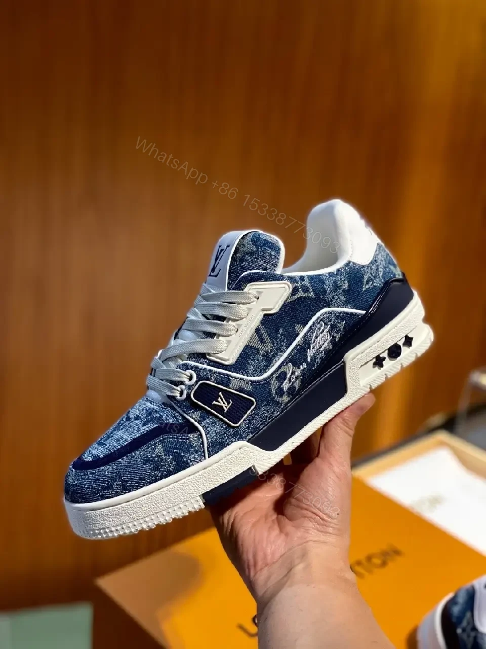 View 9 of Minimalist LV-Texture Sneaker: Luxury Comfort, Everyday Elevation