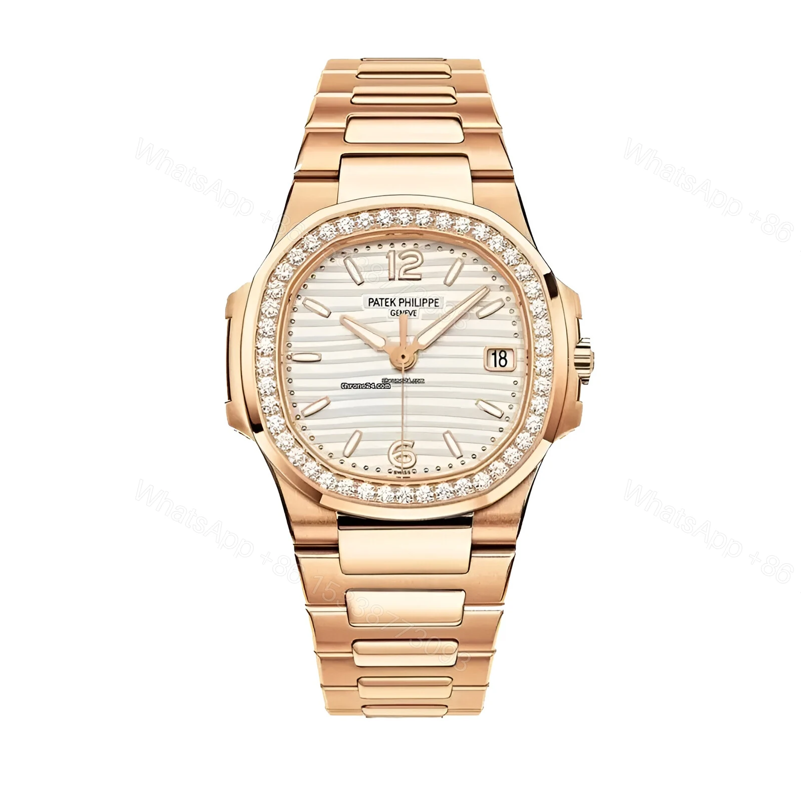 Patek Nautilus White 7118/1200R-001 Ladies Replica — view 1