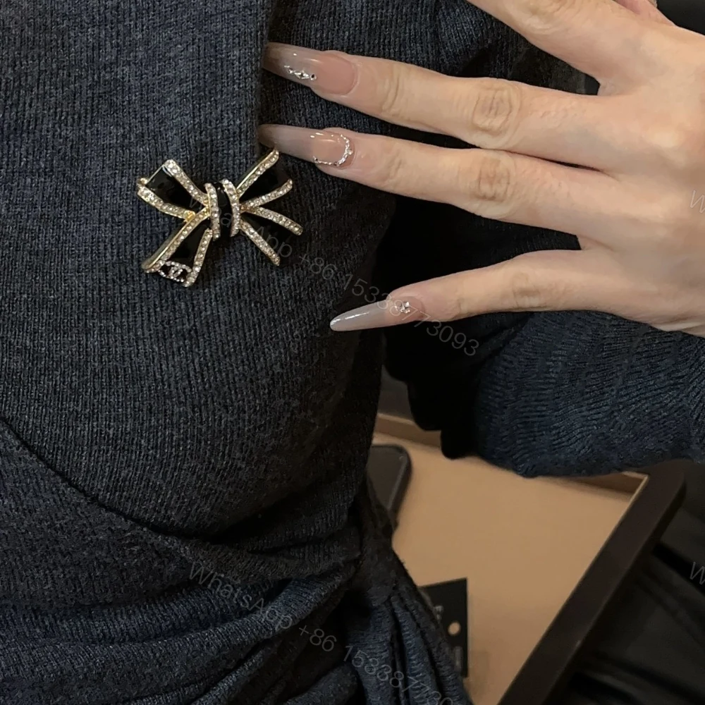 View 7 of Chanel Brooch Metal Resin And Strass Gold