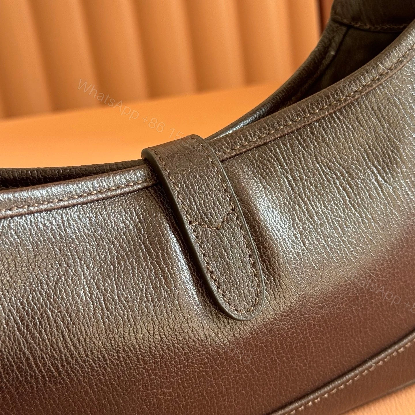 View 7 of GUCCI 26S JACKIE SLIM SHOULDER BAG 27 IN DARK BROWN CALFSKIN