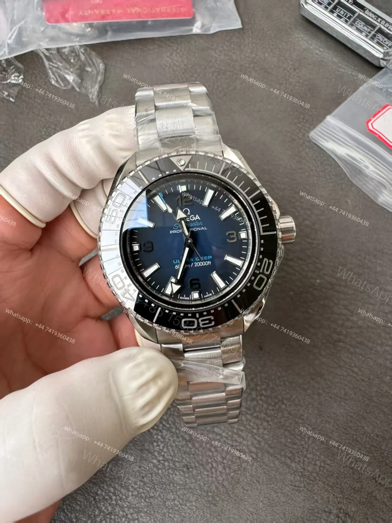 View 5 of Omega Super Clone Seamaster Ocean Planet 6000M 45.5 MM 215.30.46.21.03.001