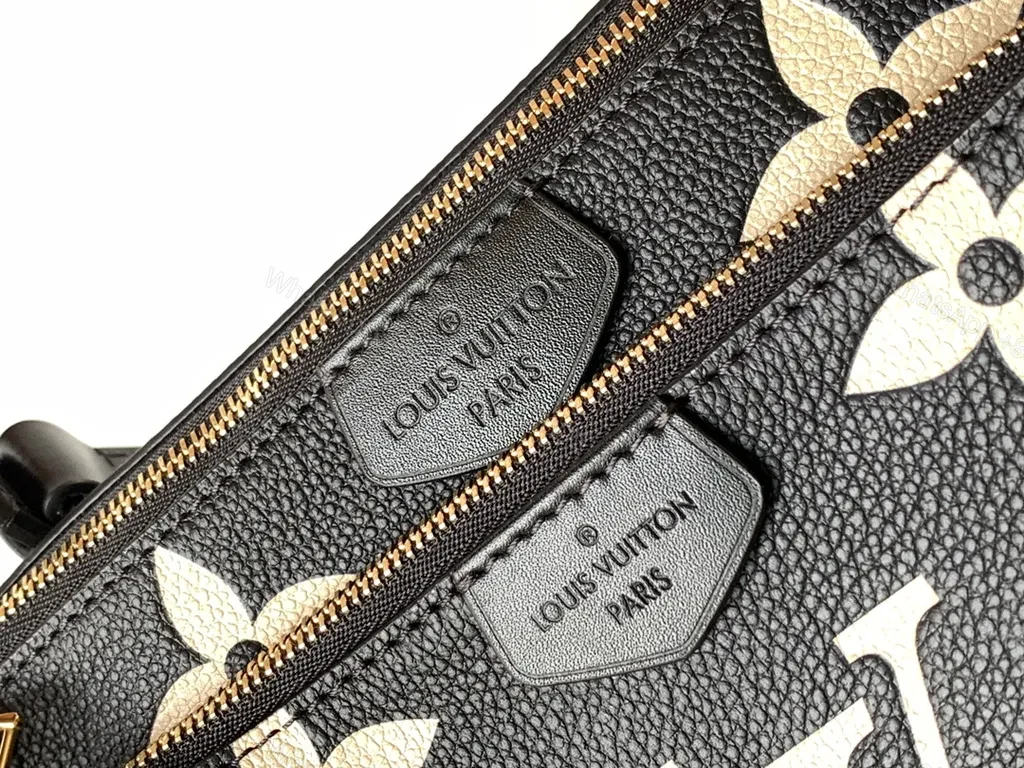 View 6 of Monogram Crossbody: Luxe Black Canvas, Gold Hardware, Compact Versatility, Crossbody Bag