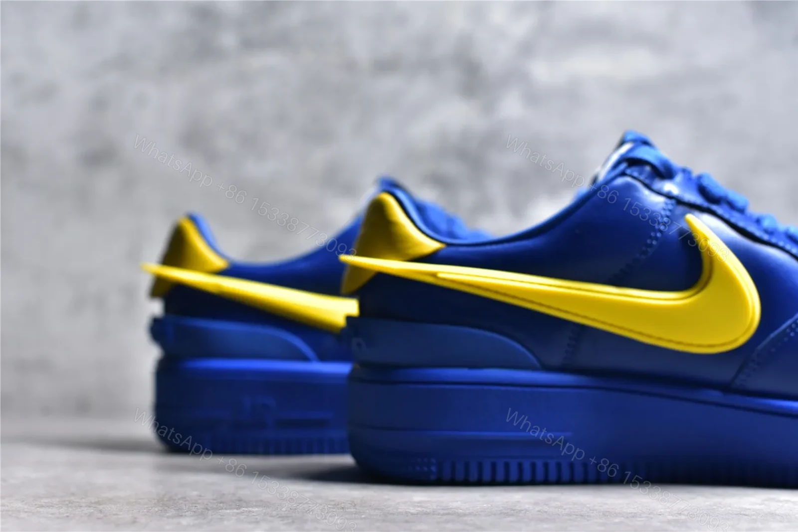 View 4 of AMBUSH x Nike Air Force 1 Low “Game Royal and Vivid Sulfur”