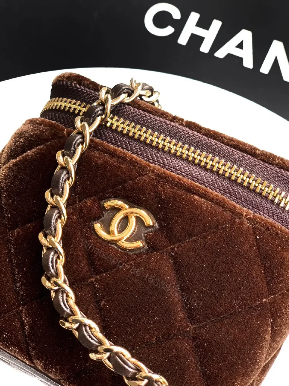 View 3 of Velvet Mini Crossbody: Rich Texture, Modern Utility