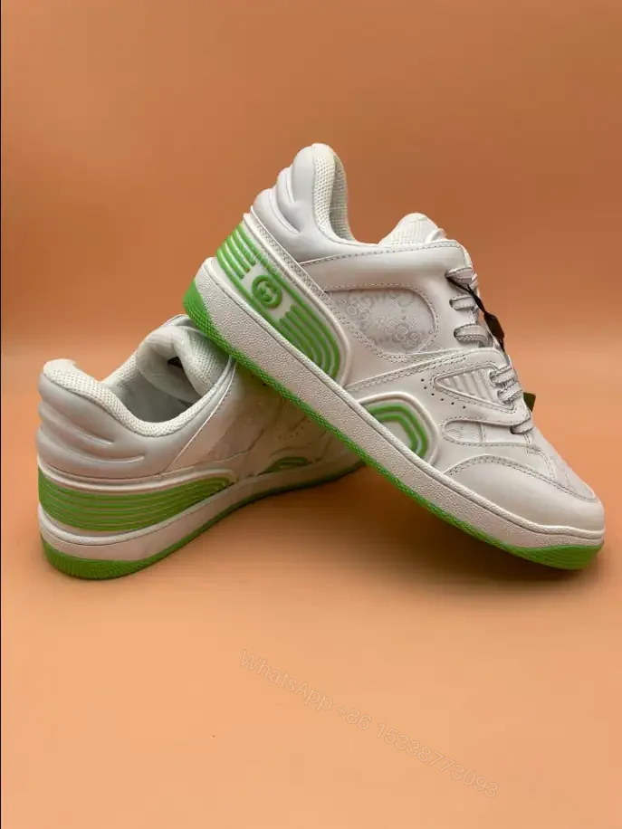 View 4 of GUCCI BASKET SNEAKERS IN GREEN AND WHITE – GC181