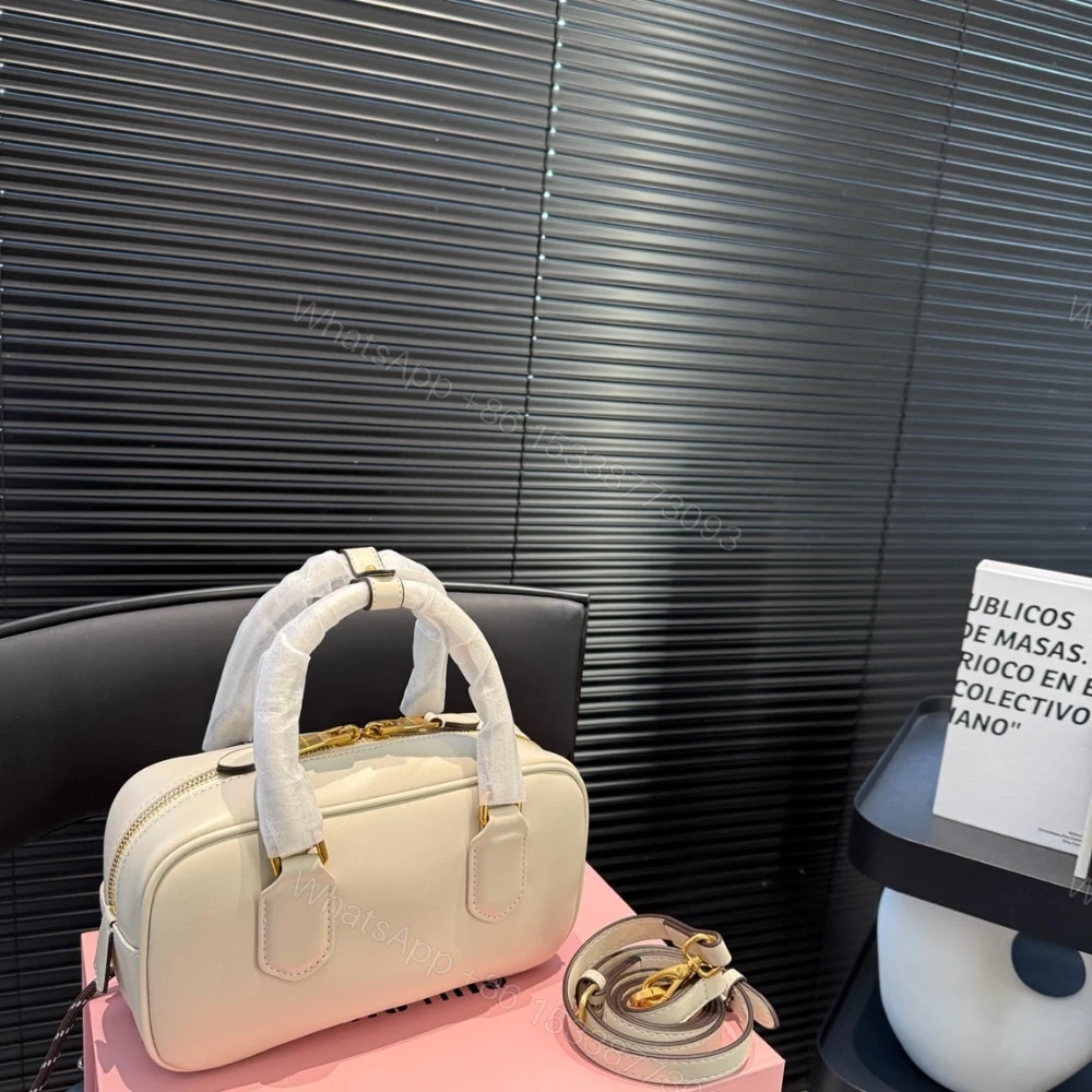 View 5 of MIUMIU ARCADIE BAG CHALK WHITE 22CM 5BB142 ACR3 F0K74 V OON