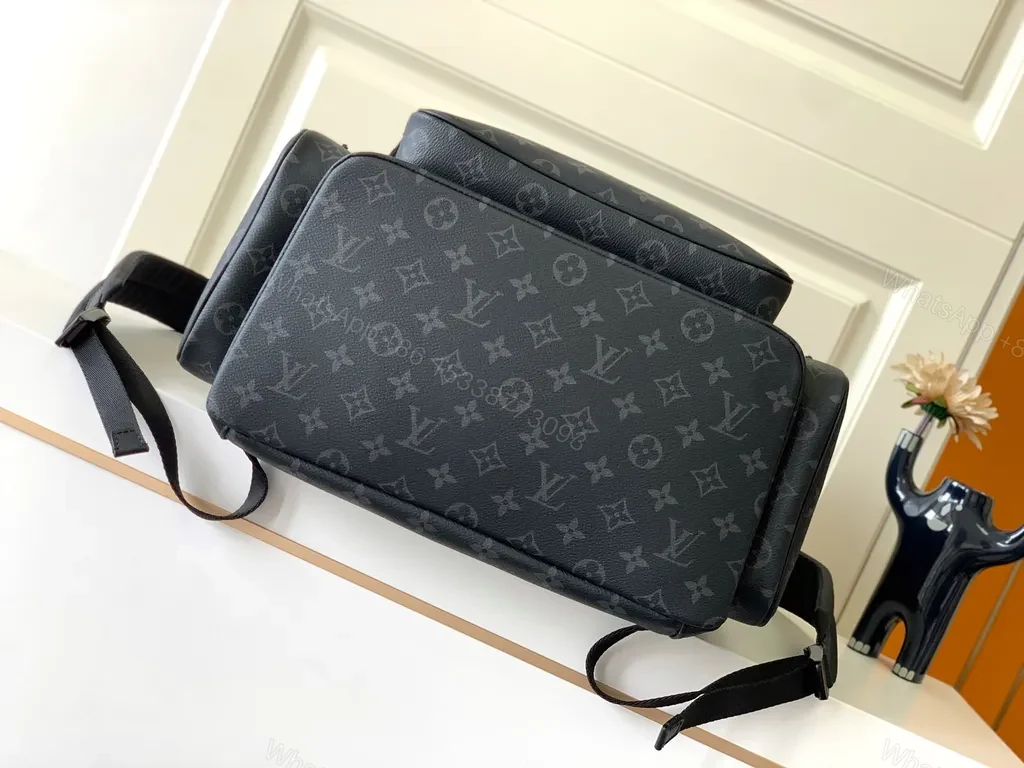 View 2 of Monogram-Print Leather Backpack: Modern Luxe Utility