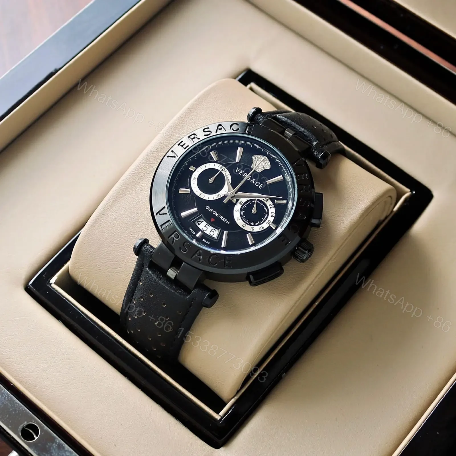 View 3 of Versace Aion Chronograph black