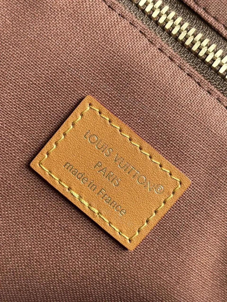 View 8 of Bold LV Monogram Shoulder Bag: Saddle-Strap Edition