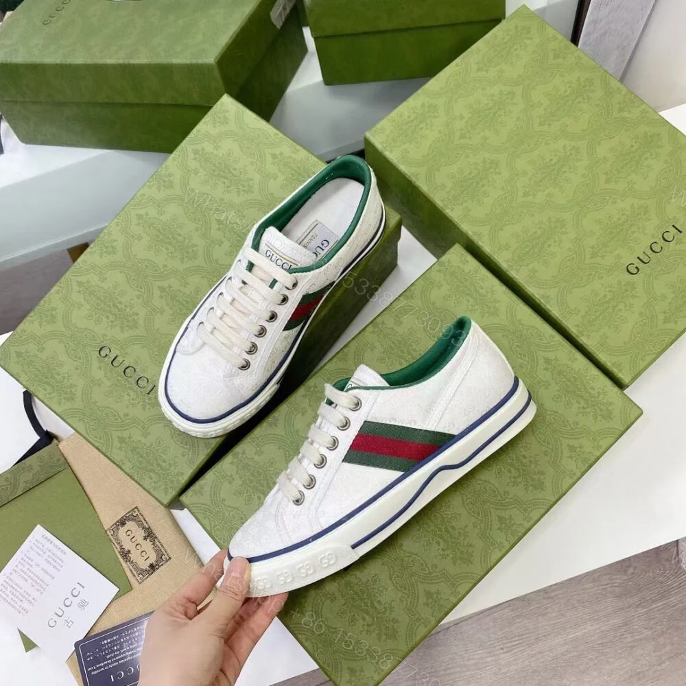 View 5 of Gucci Tennis 1977 White Mini GG 606111 99W90 9085