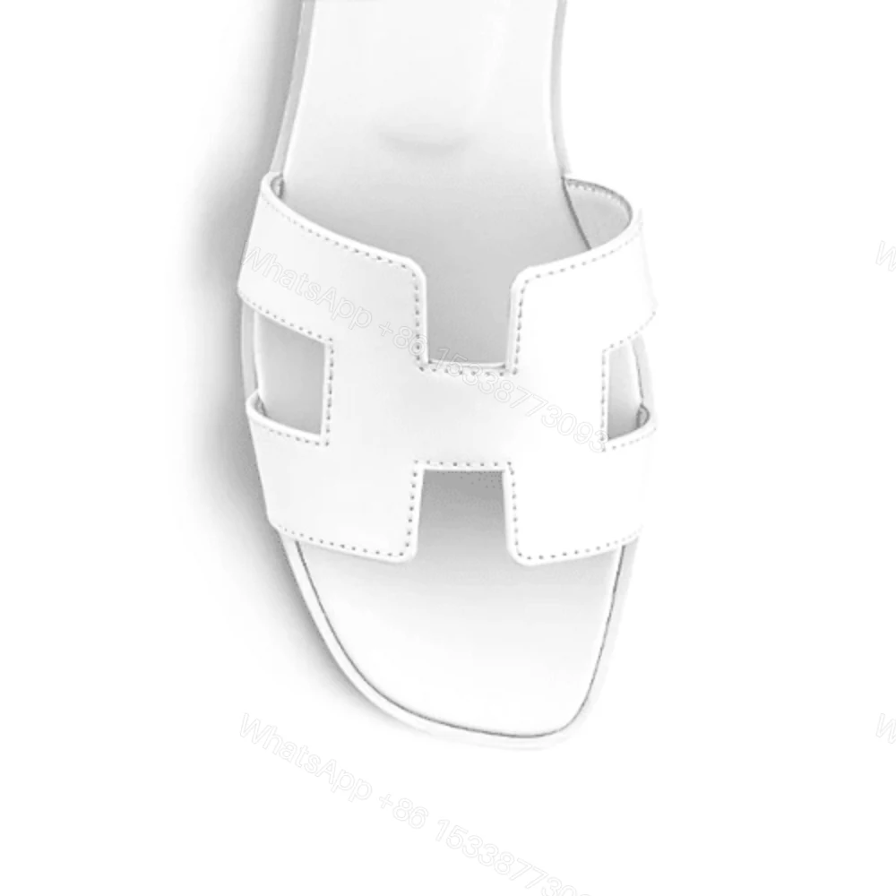 View 3 of Hermes Oran Sandals Full White