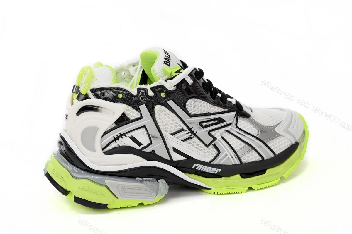 View 4 of Balenciaga Runner Black white, and Yellow 677402 W3RBP 1093