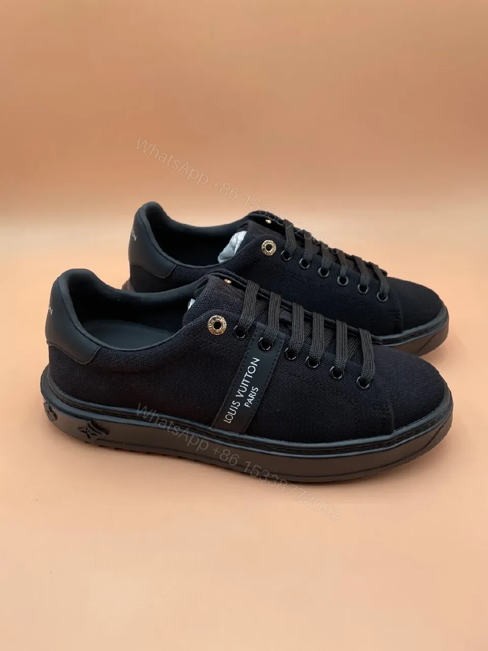 View 8 of Minimalist Black Tech-Sneaker with Luxe-Detail Comfort