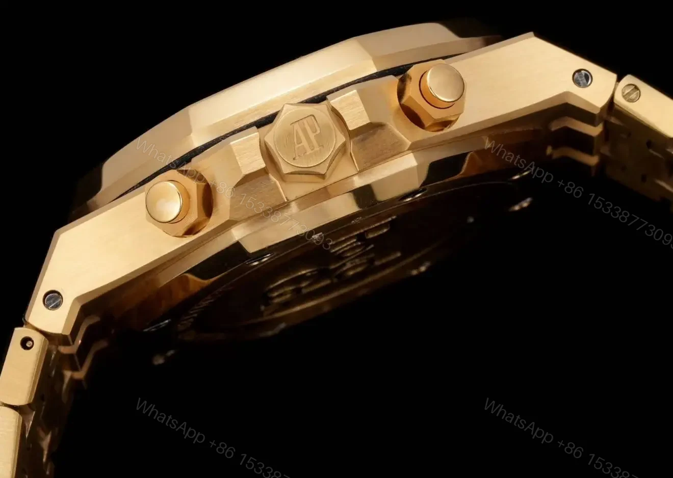 View 6 of Audemars Piguet Yellow Gold with Green Dial Replica