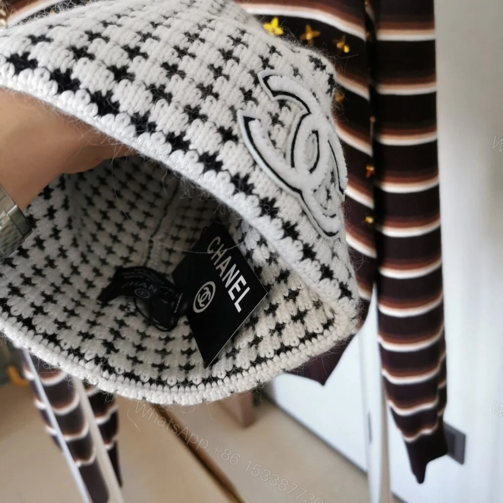 View 4 of Chanel CC Wool Beanie White