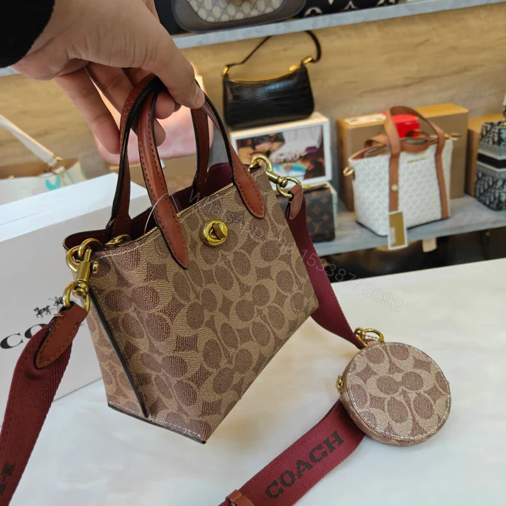 View 17 of First Copy Coach Willow 18 Satchel Ultra Premium Apricot
