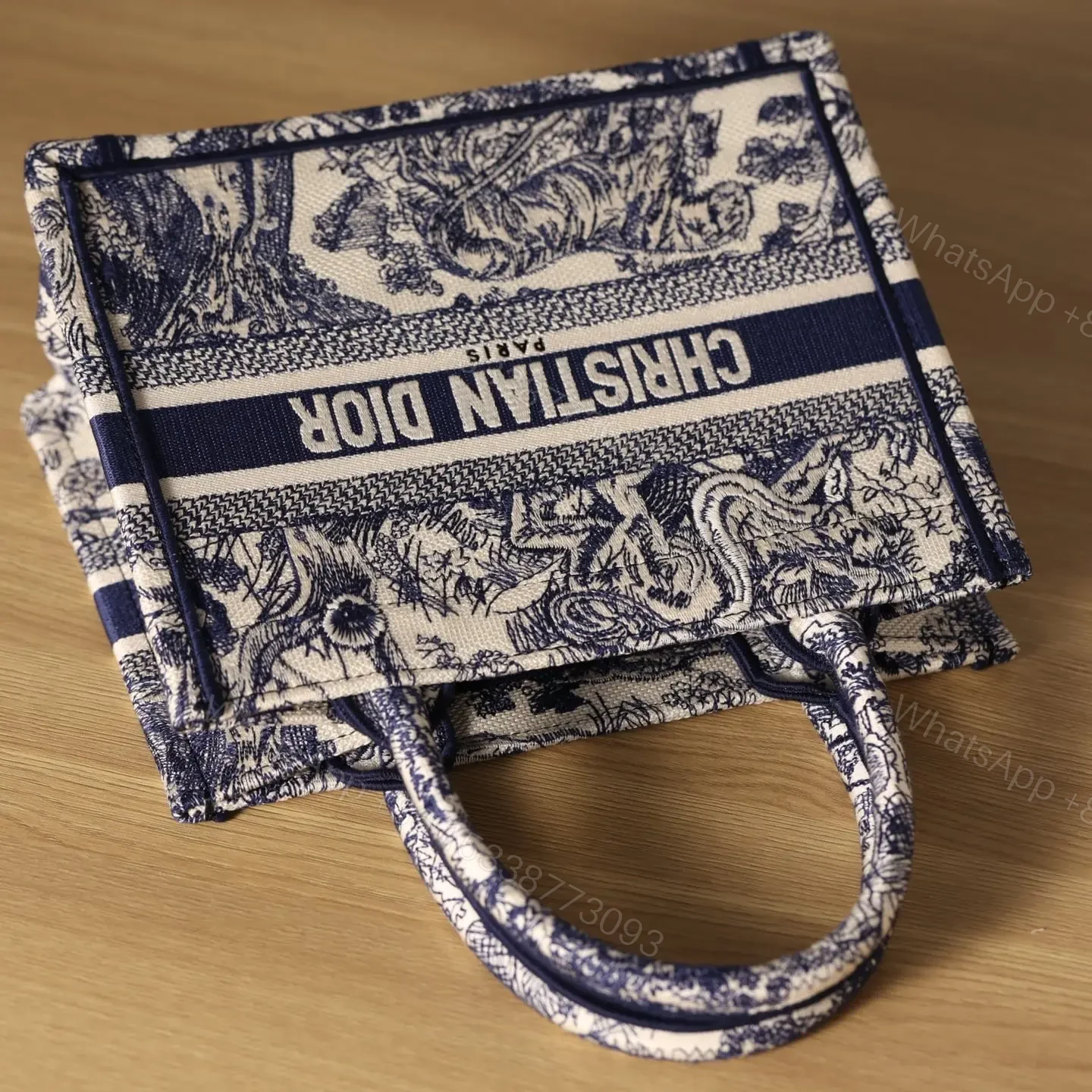 View 15 of 高仿Dior*BookTote系列藍色茹伊手袋S