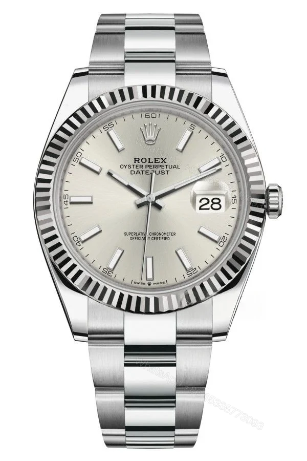 Rolex Datejust M126334-0003 1:1 Replica Silver Dial Oyster 41MM 3235 Movement Super Clone Watch — view 1
