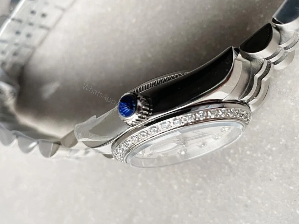 View 5 of Rolex Datejust ladies 28mm silver dial fluted bezel