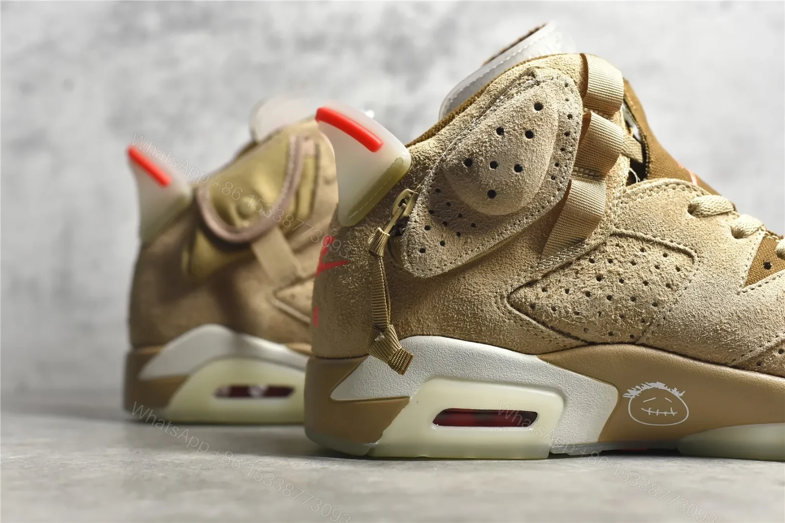 View 3 of Travis Scott x Air Jordan 6 retro sp British Khaki Reps