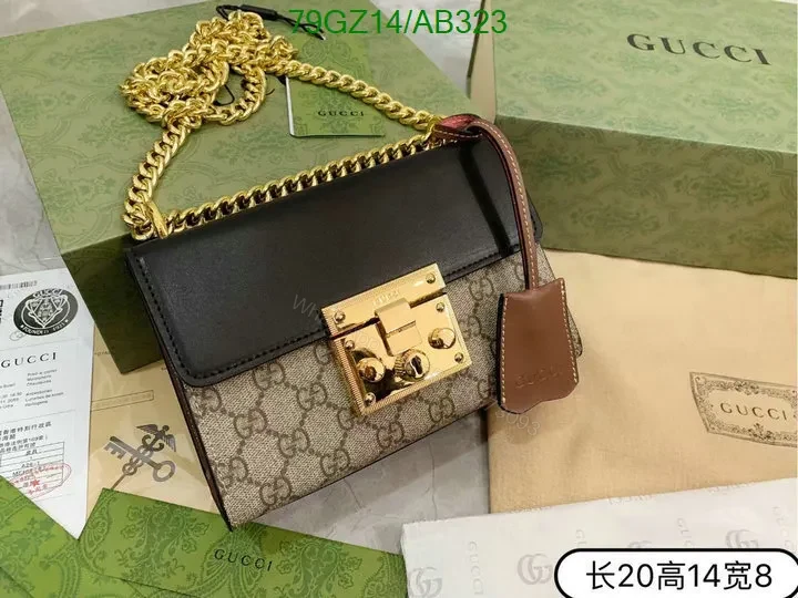 View 2 of Gucci Padlock Small Shoulder Bag with Key Lock Closure UYT564