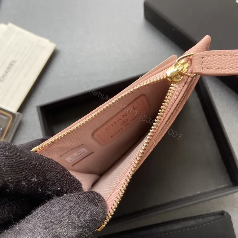 View 2 of Soft Pink Chanel-Quilted Cardholder Wallet: Everyday Luxury