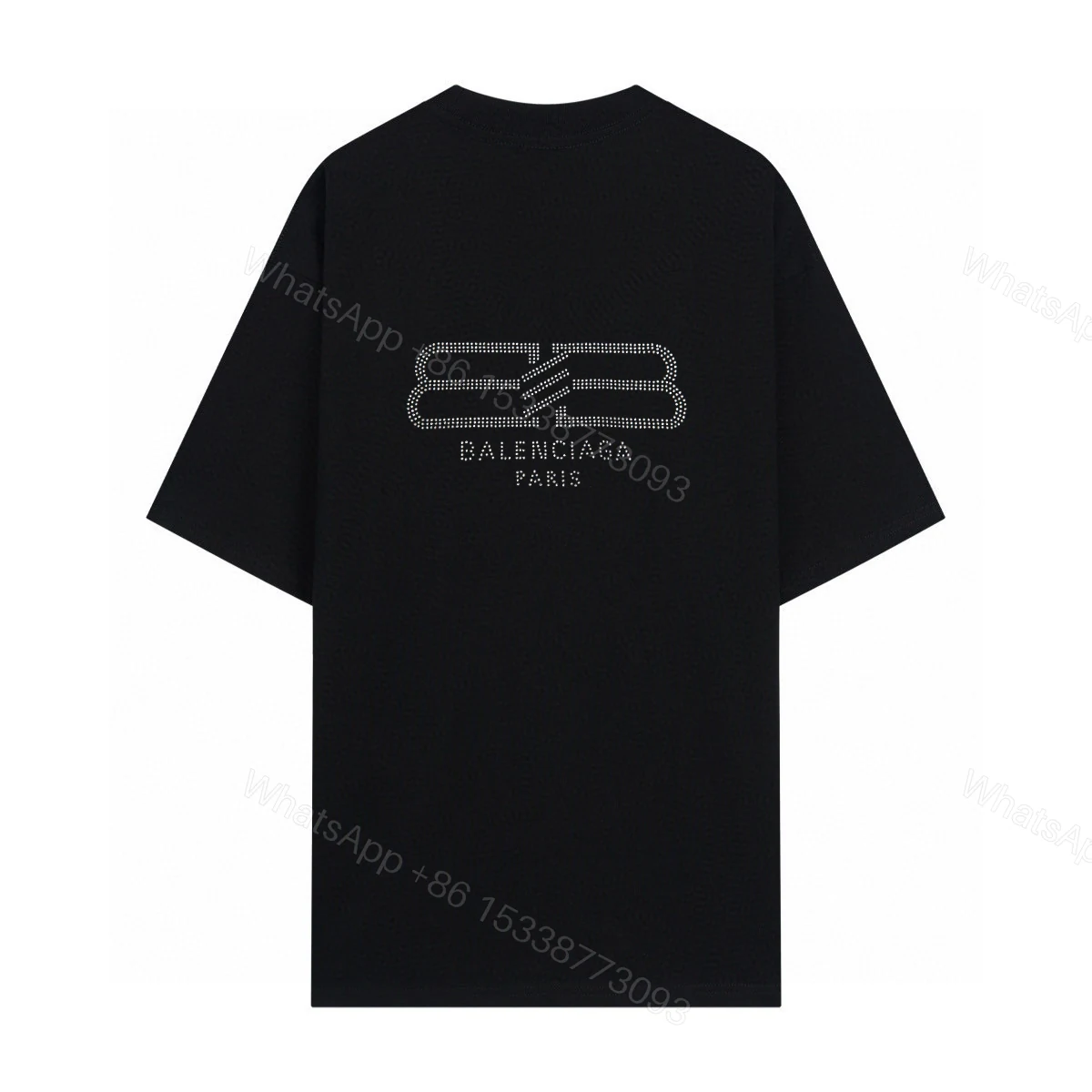 Balenciaga 高仿 男款 字母印花寬版短袖T恤 潮流簡約款 — view 1