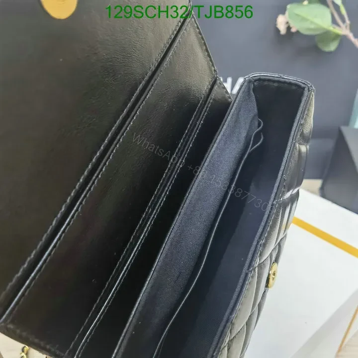 View 6 of Chanel Flap Phone Holder with Chain in Black Leather FB4963
