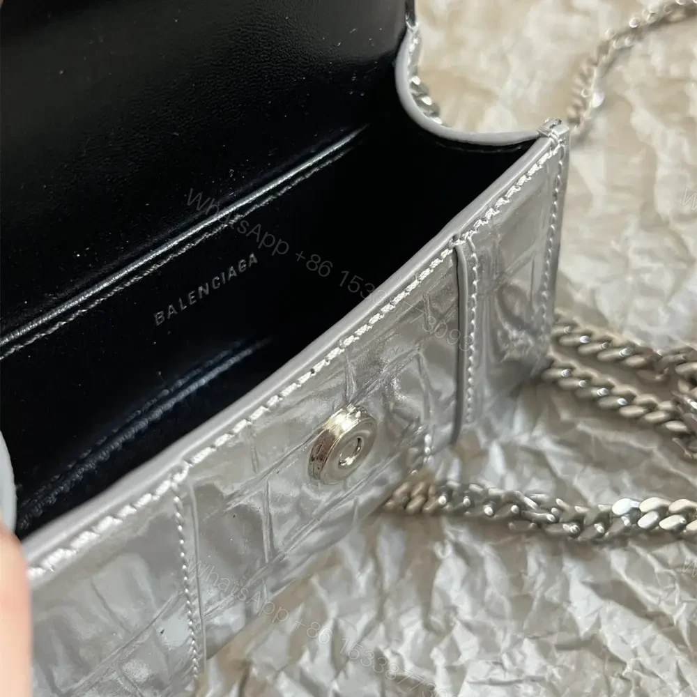 View 9 of 高仿Balenciaga*Nano系列迷你沙漏包銀色