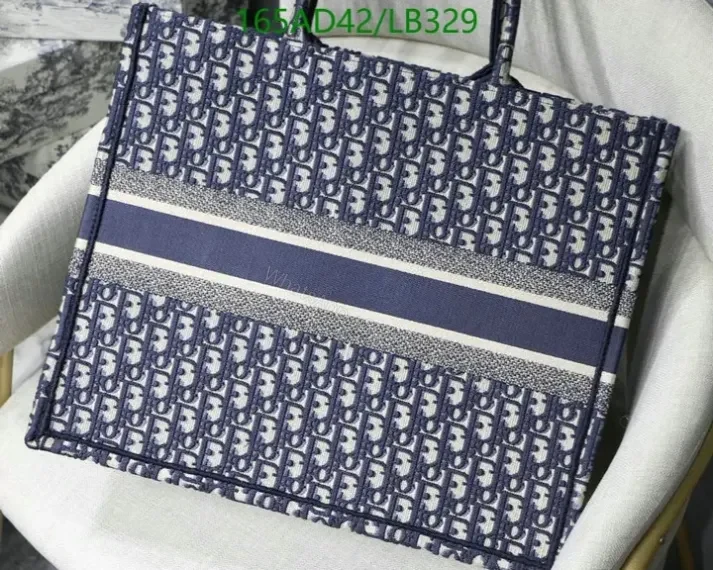 View 23 of Large Replica Dior Book Tote Handbag in Embroidered Canvas HKL478