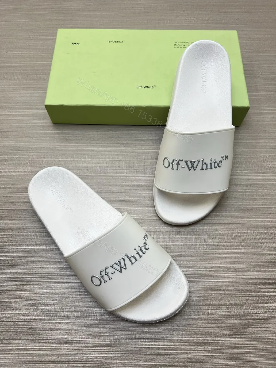 View 4 of Bold Minimalism White Slide: Comfort & Contemporary Style