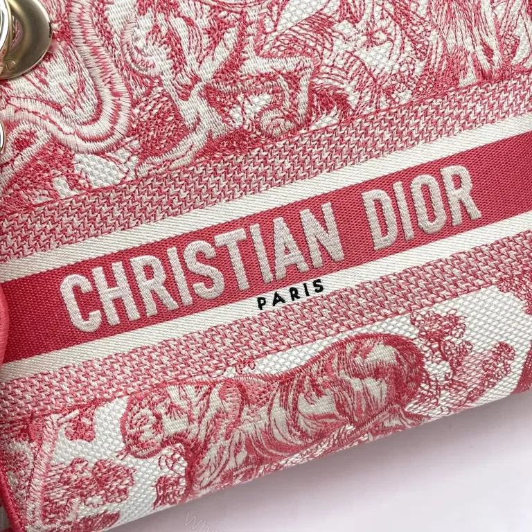 View 7 of Bold Pink Dior-Inspired Handbag: All-Day Luxe Statement