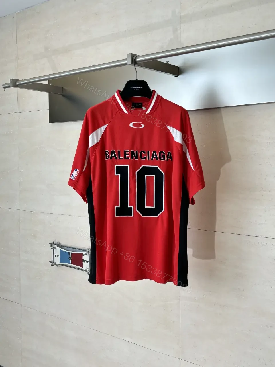 View 13 of Bold Red Jersey: Luxe Streetwear Comfort Jersey