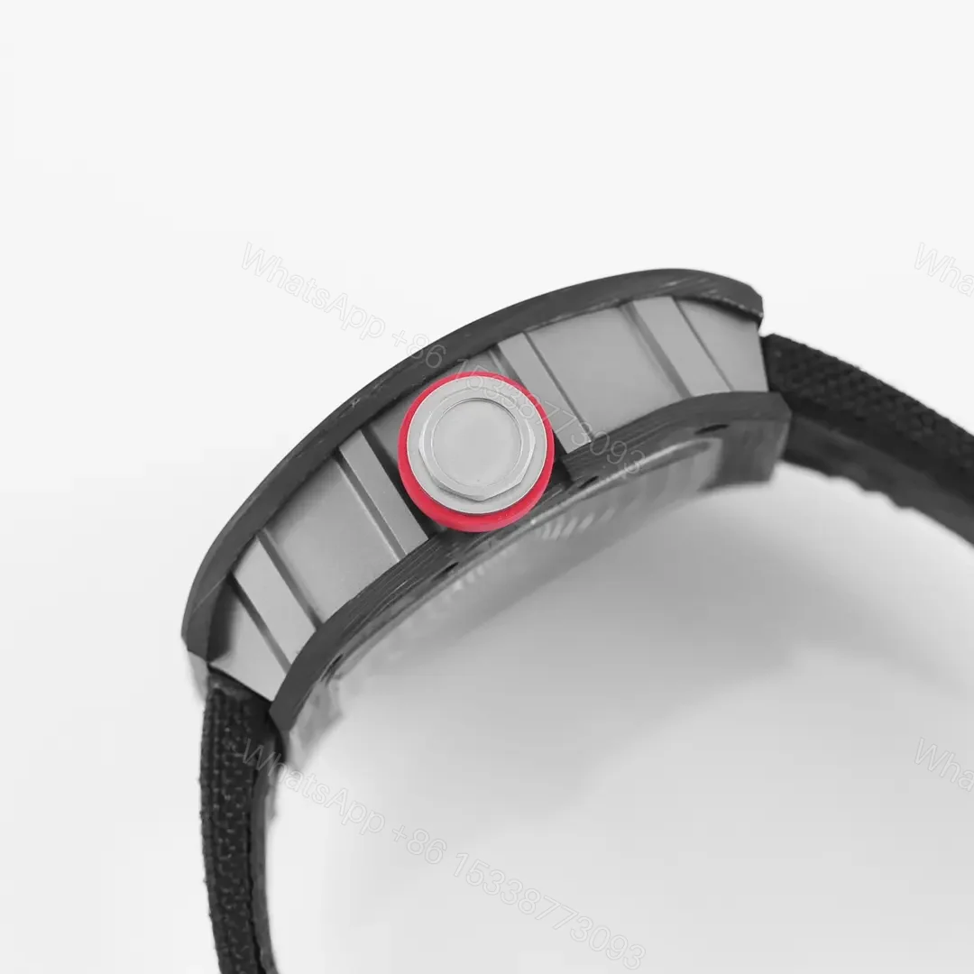 View 3 of JB Factory KU+ Black Carbon Fiber Skeleton Watch