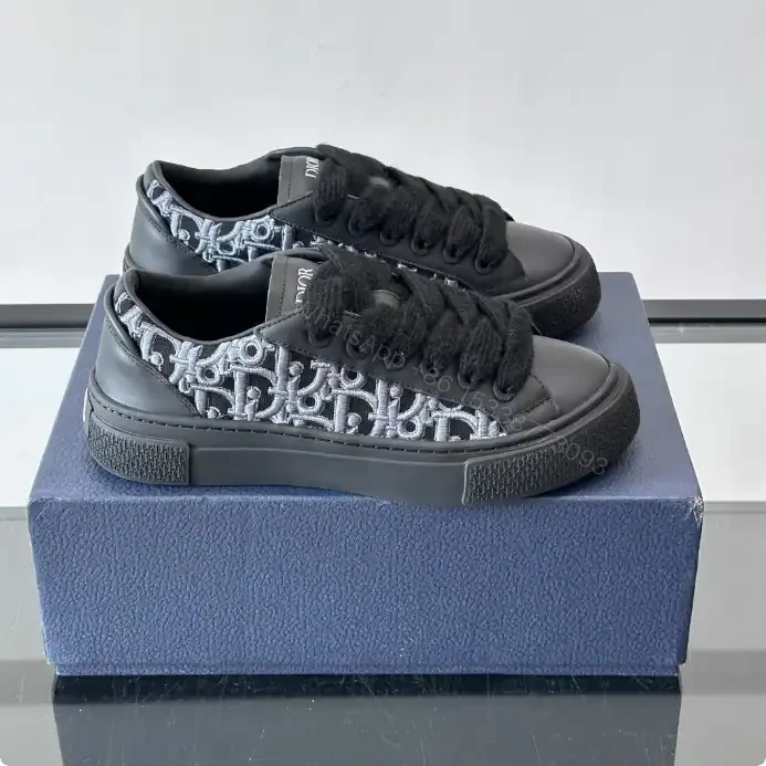 View 7 of DIOR B33 SPIN SNEAKERS – LIMITED AND NUMBERED EDITION BLACK SMOOTH CALFSKIN – CD207