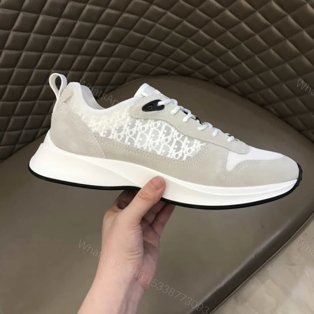 View 2 of DIOR B25 OBLIQUE WHITE SUEDE RUNNER – CD38
