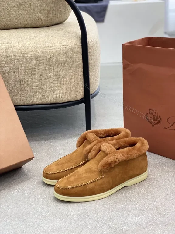 View 2 of Cozy Leather Mule Slippers: Suede & Shearling Luxury Slippers