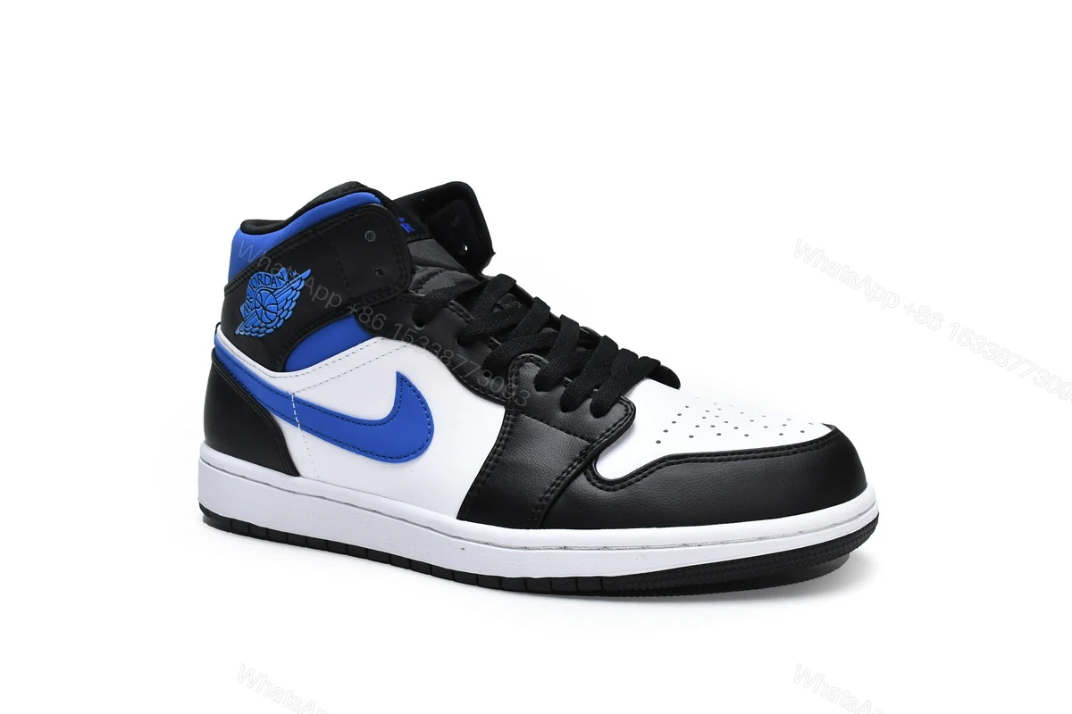 View 2 of Air Jordan 1 Mid Racer Blue 554724-140