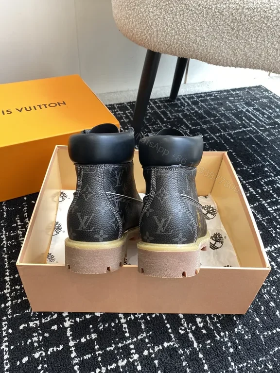 View 9 of Premium Patterned Ankle Boots: LV Monogram, Durable Comfort