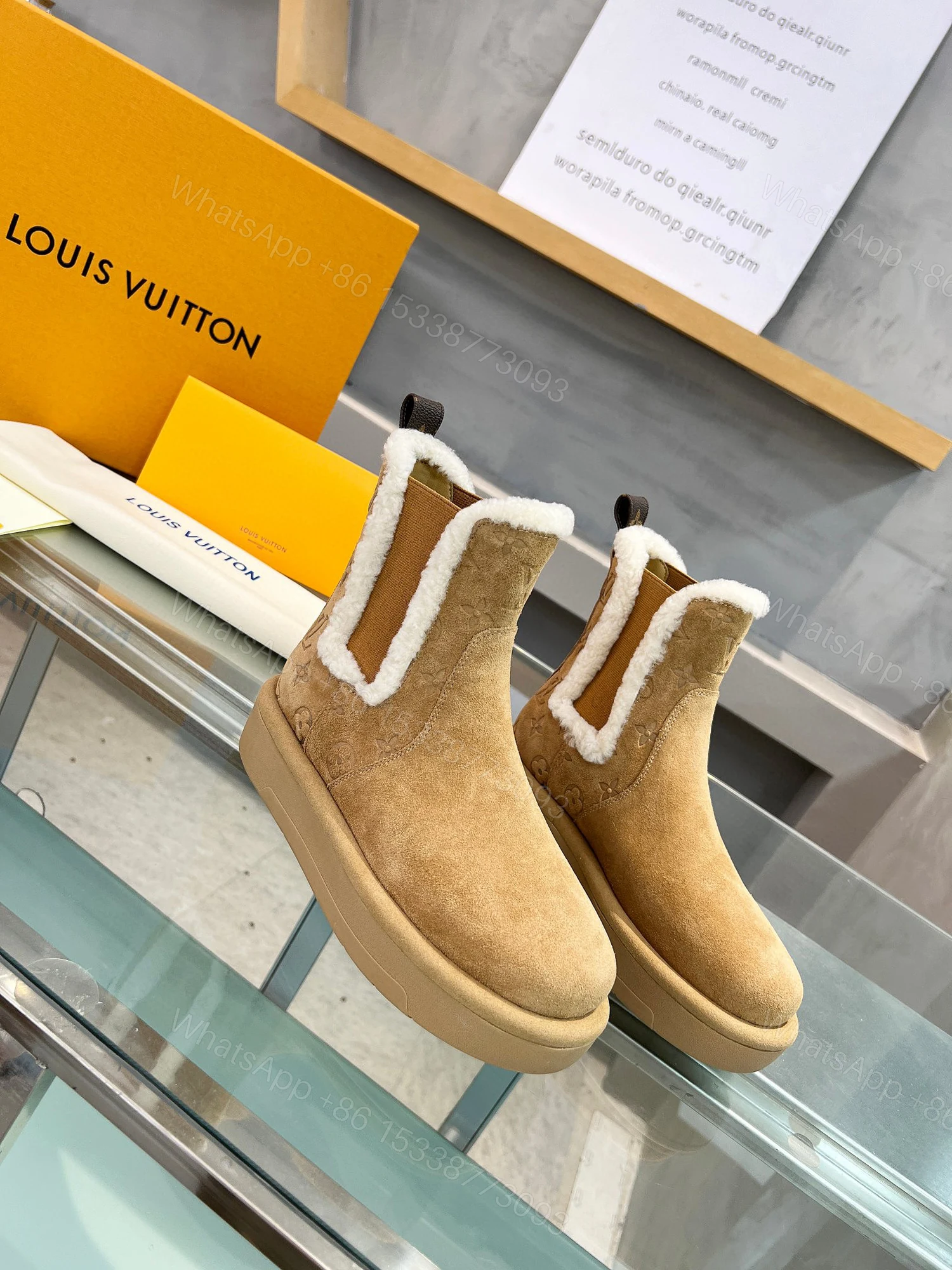 View 4 of LOUIS VUITTON ASPEN CHELSEA ANKLE BOOT BEIGE 1ADC7R