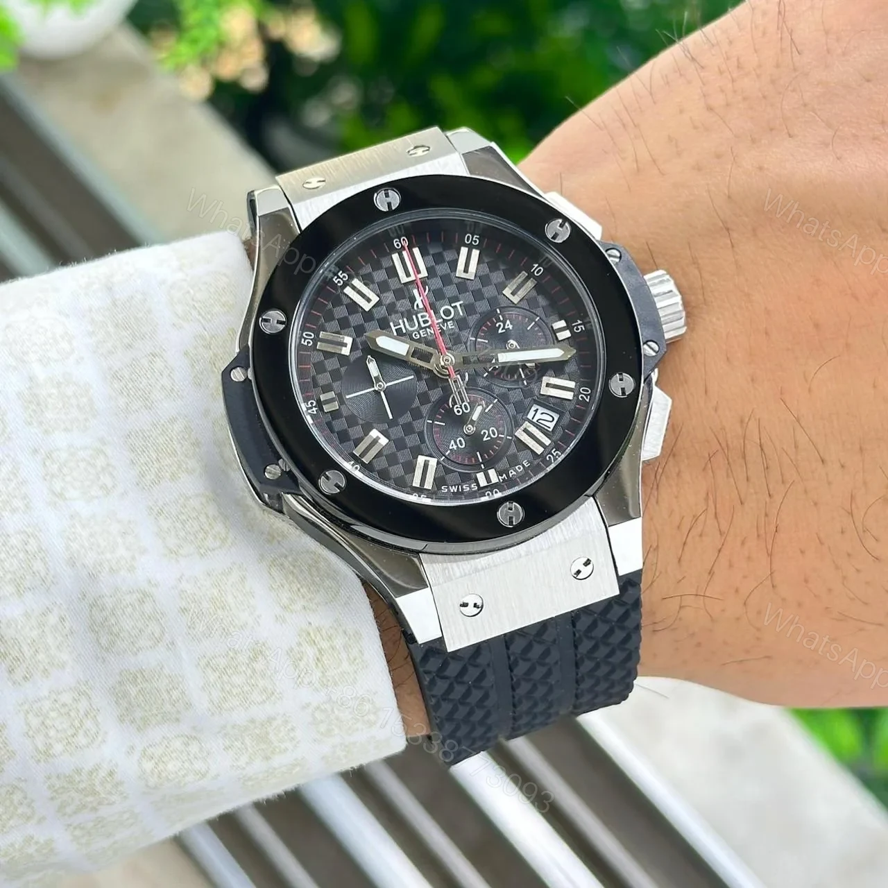 View 3 of Hublot Big Bang Silver Black Chronograph
