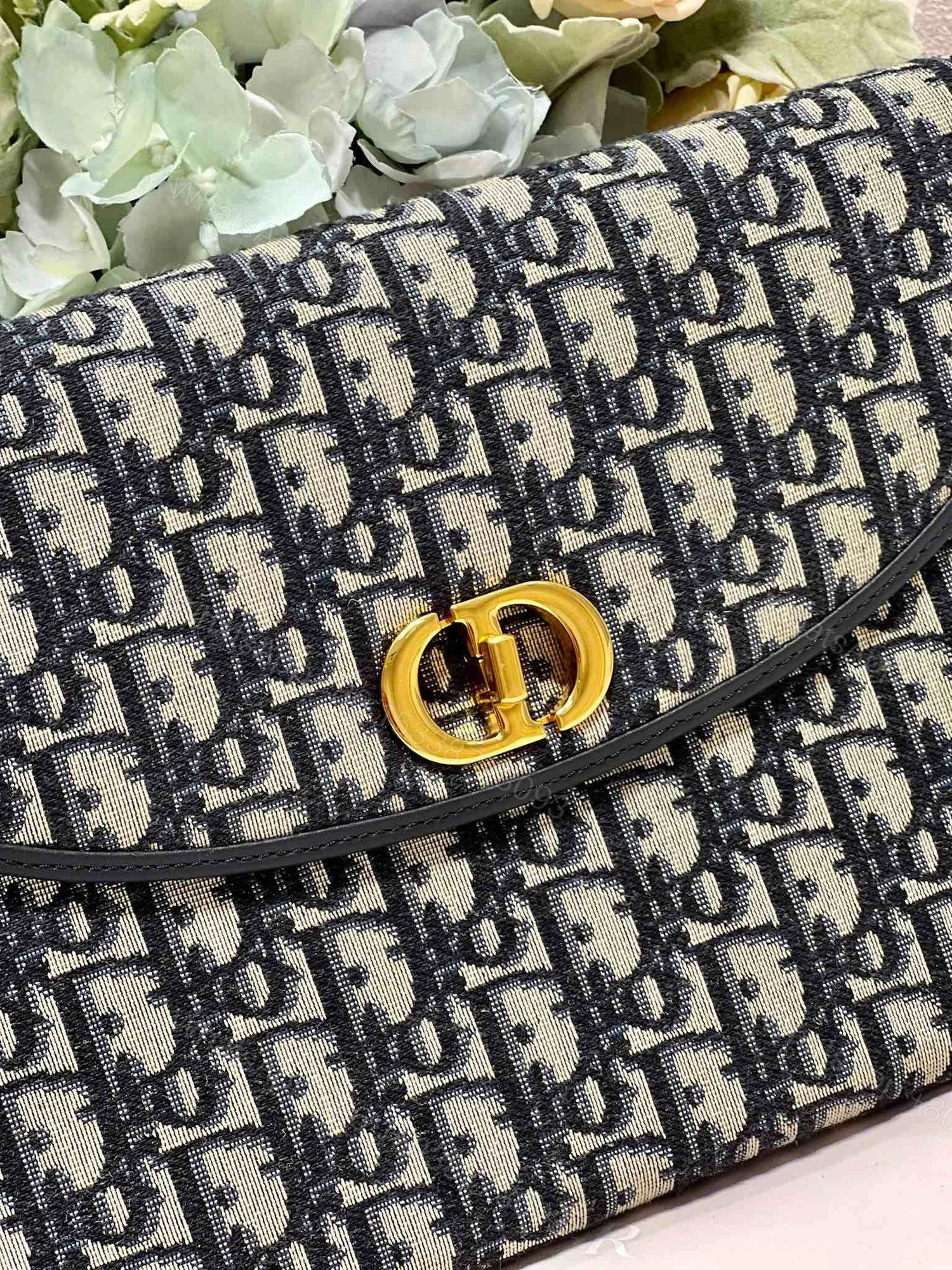 View 5 of Dior 30 Montaigne Avenue Monogram Handbag Like Auth 30x18x2cm