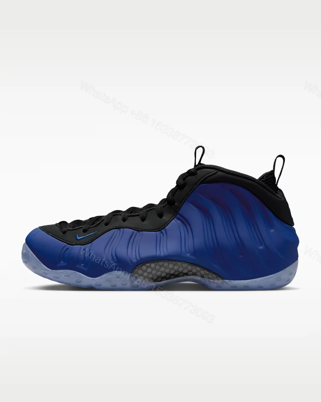 View 7 of Nike Air Foamposite One Dark Blue & Black
