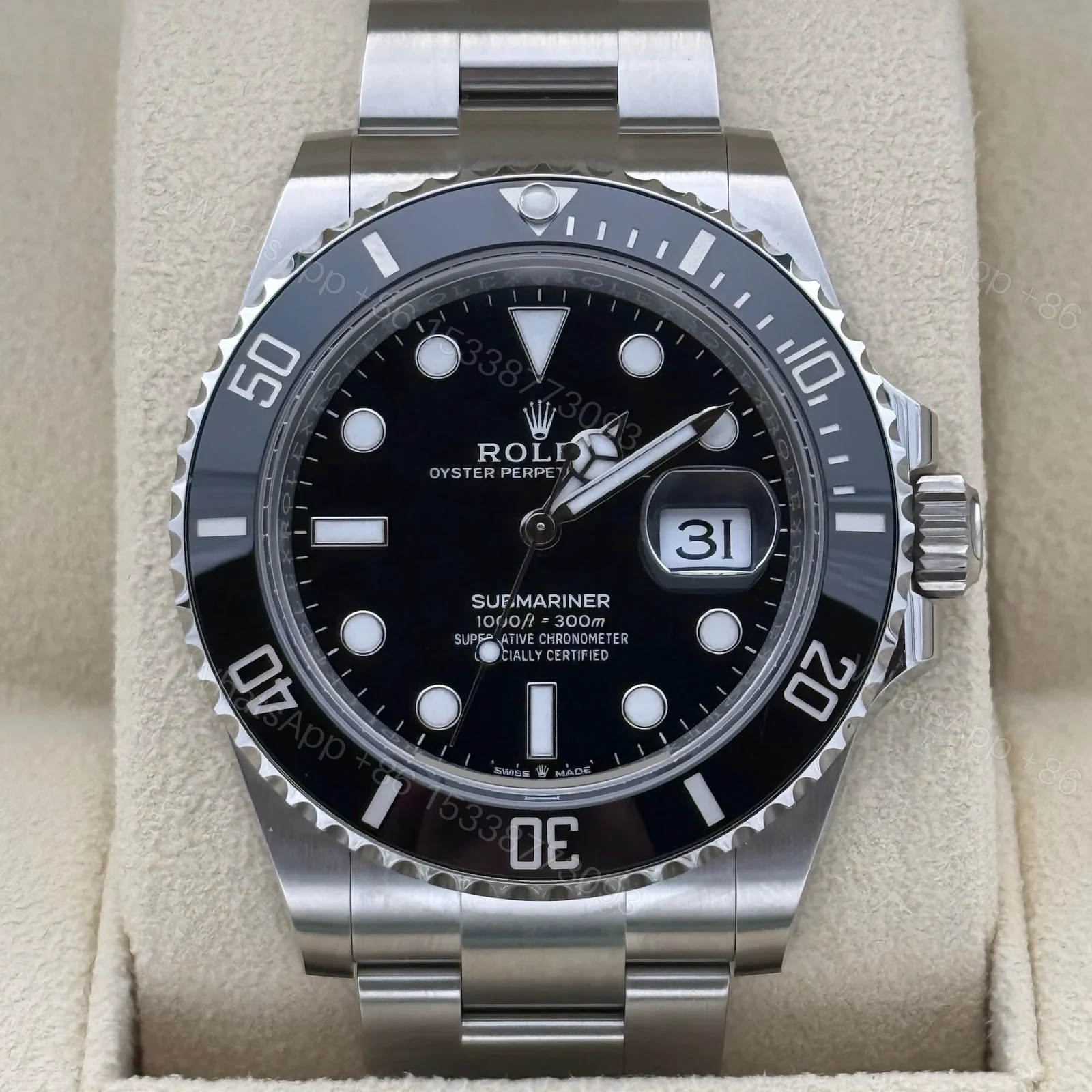 View 8 of Superclone Rolex Submariner Black Dial 126610LN