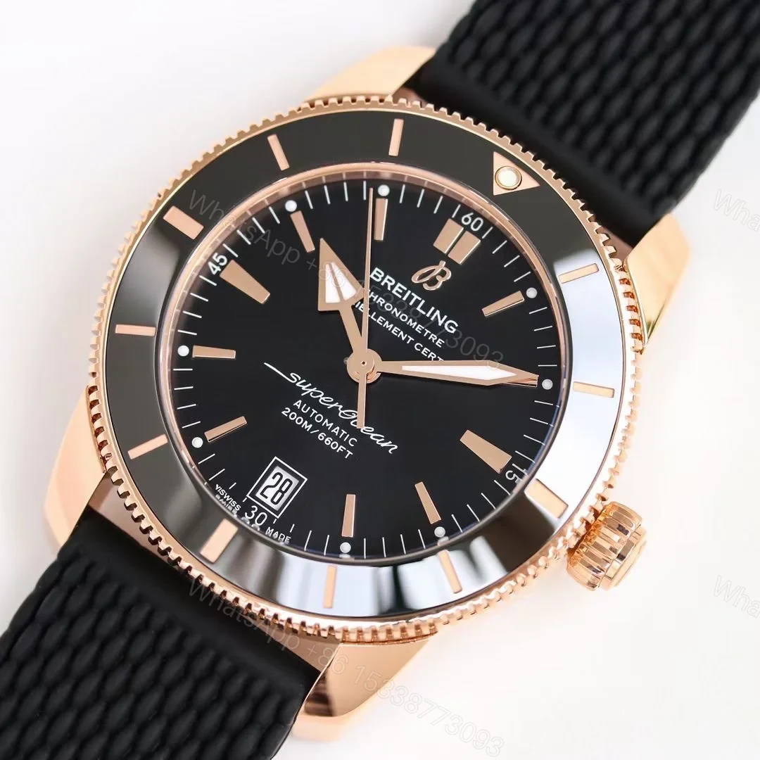 View 2 of Breitling Superocean Heritage Red Yellow Replica 42MM Premium Rubber Strap Diver Edition BT-SOH-RDYLW-RBR-42